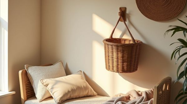 Ajoutez du style avec un panier mural décoratif