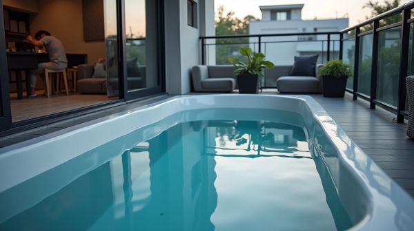 Ce que recouvre vraiment le prix d'une mini piscine coque livrée