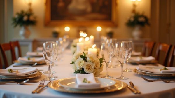 Centre de table mariage : la règle des trois hauteurs
