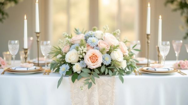 Centre de table mariage : la règle des trois hauteurs