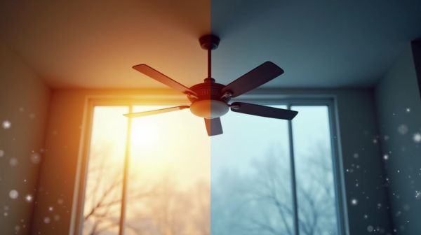 Été, hiver : les réglages à connaître sur son ventilateur de plafond